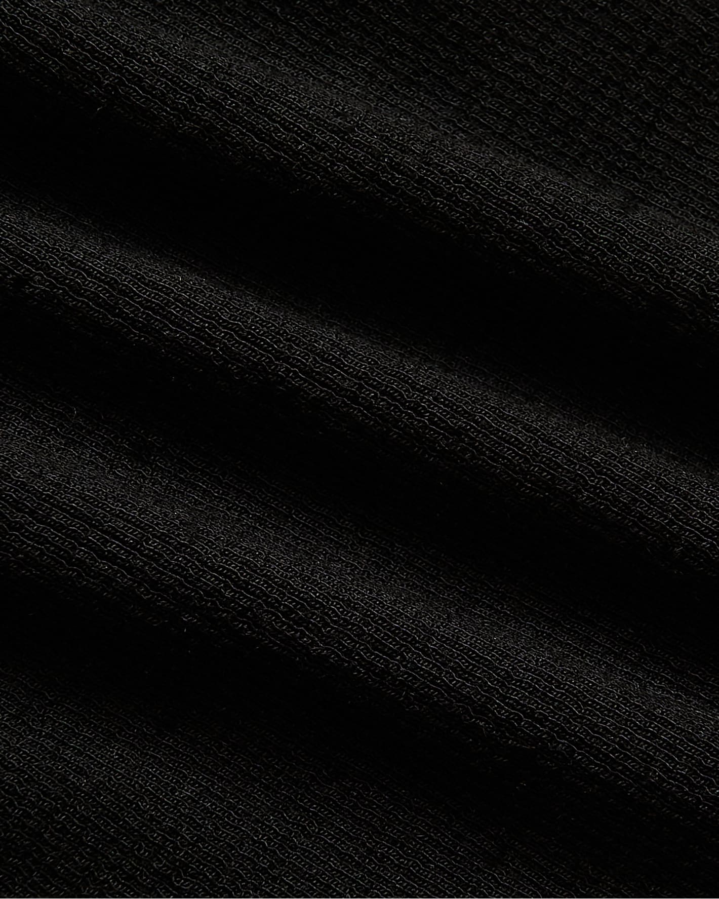 Womens Black Ribbed Long Sleeve Scoop Neck Tee
