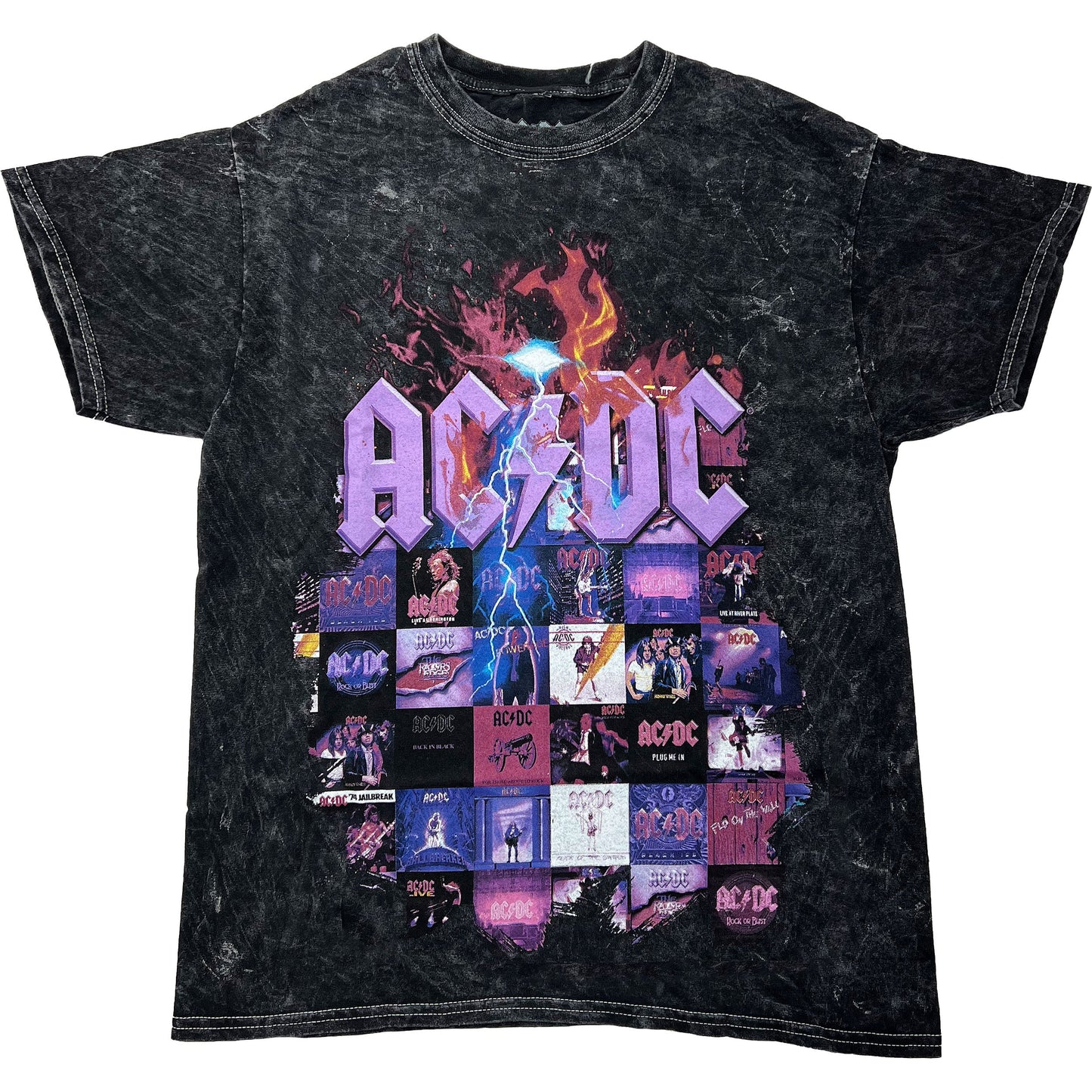 AC/DC Album Covers Tie Dye T-shirt