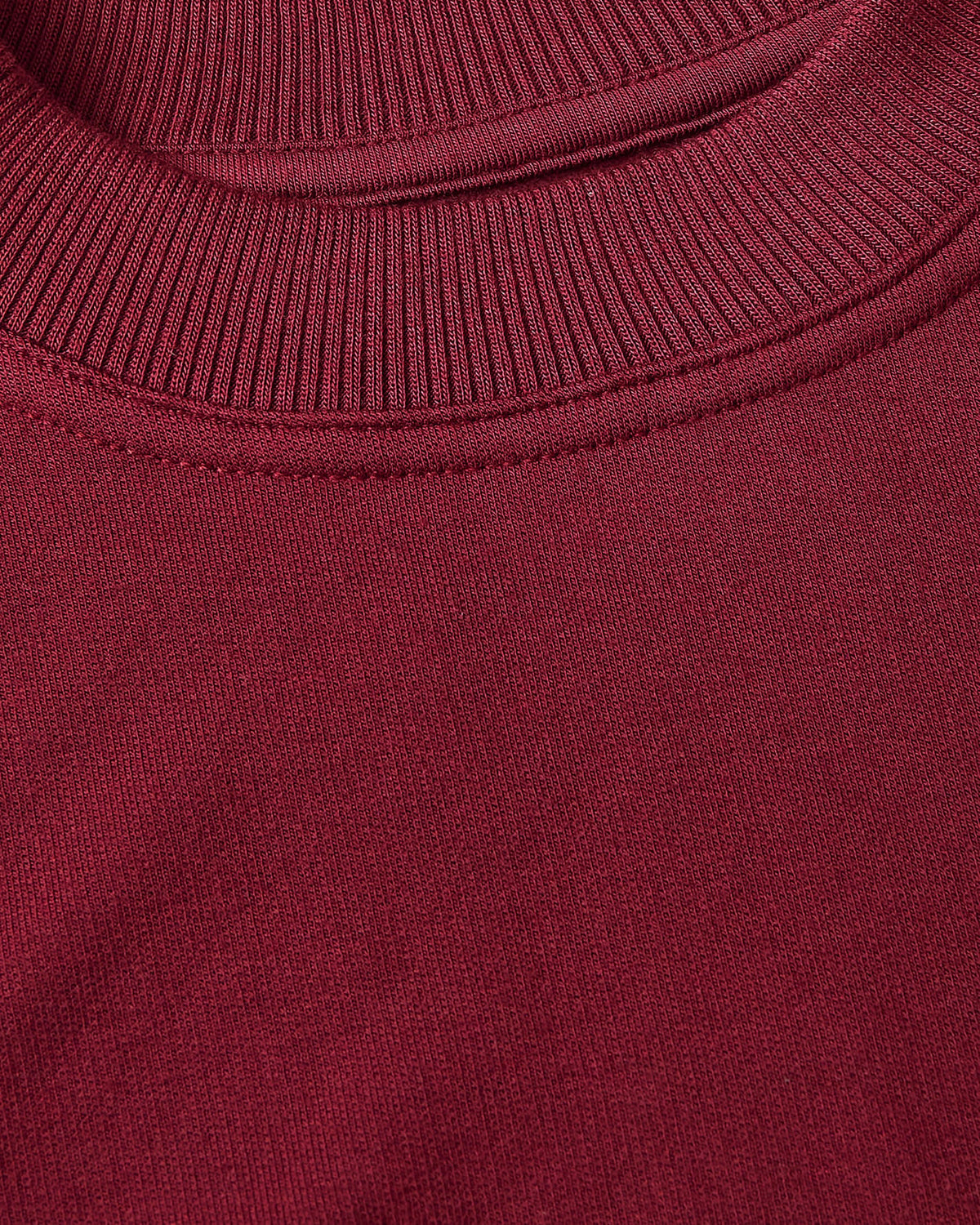Girls Dark Maroon Slouch Pullover Crew