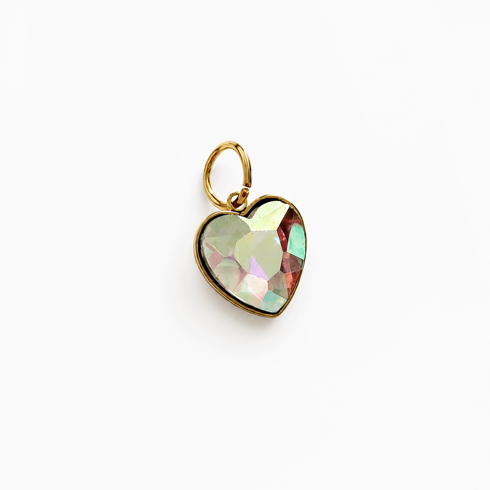 Charm - Iridescent Heart