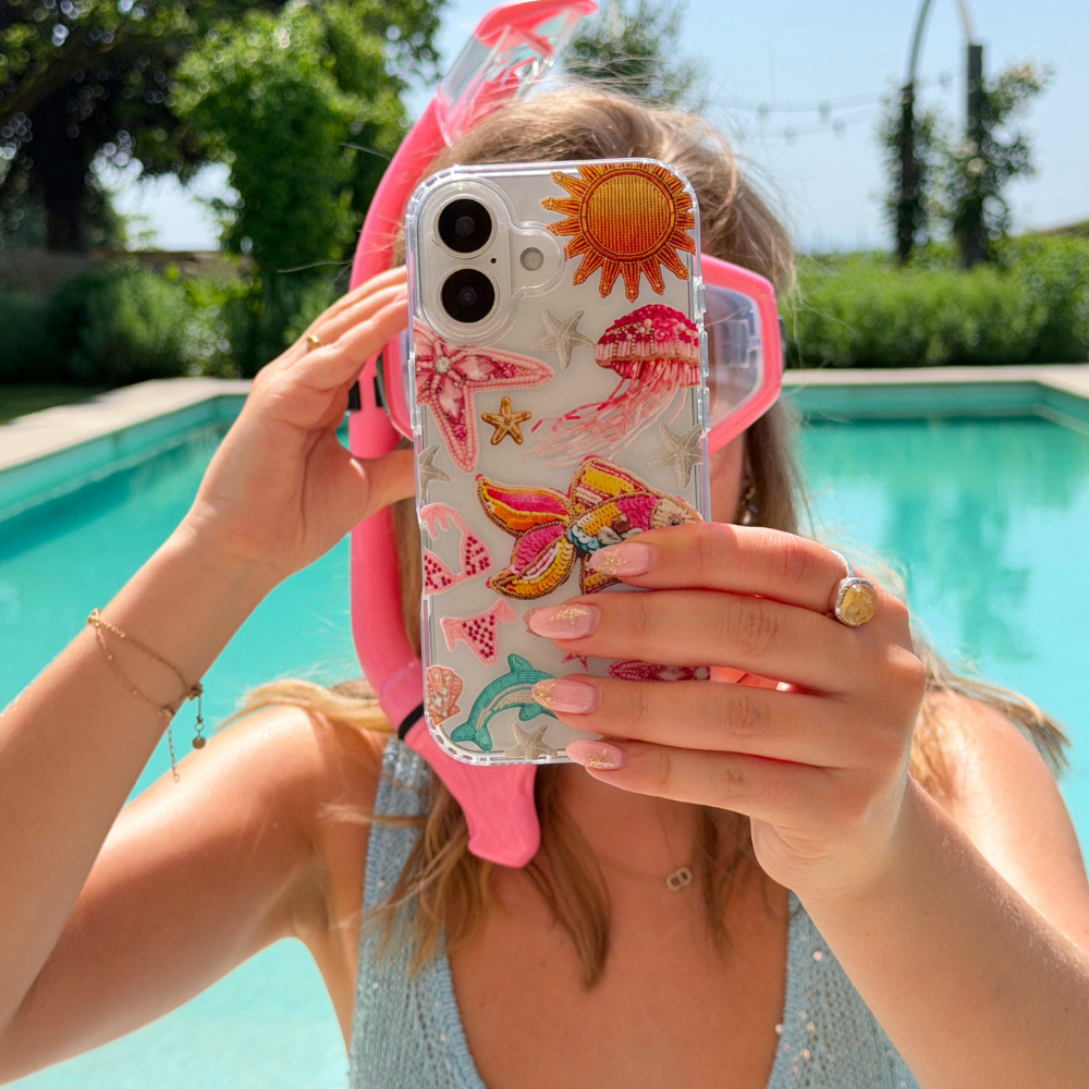 Clear Phone Case - Pink Paradise