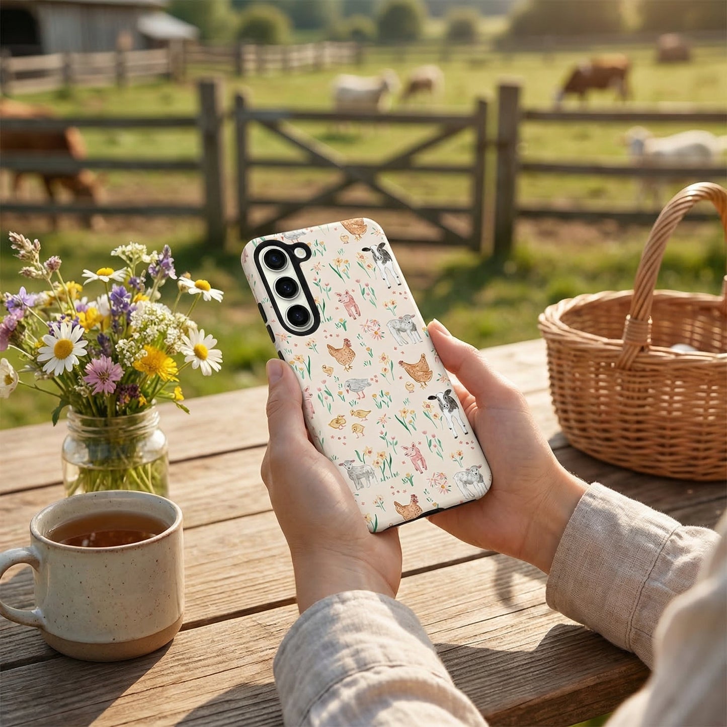 Samsung Tough Phone Case - Farmyard Friends