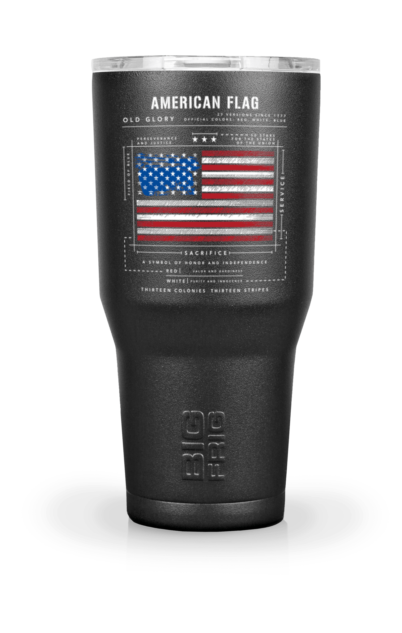 American Flag Schematic- Big Frig Tumbler