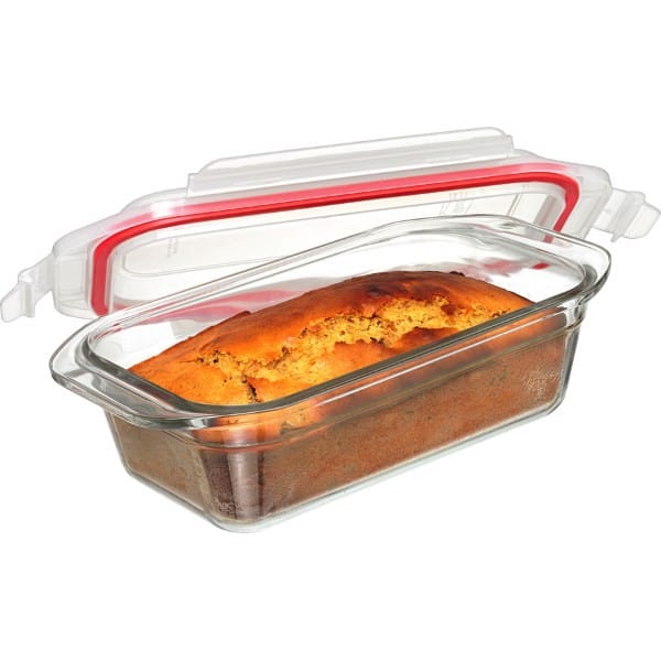 Glasslock Oven Safe Glass Loaf Baker Container 1750ml | Freezer, Oven & Air Fryer Safe