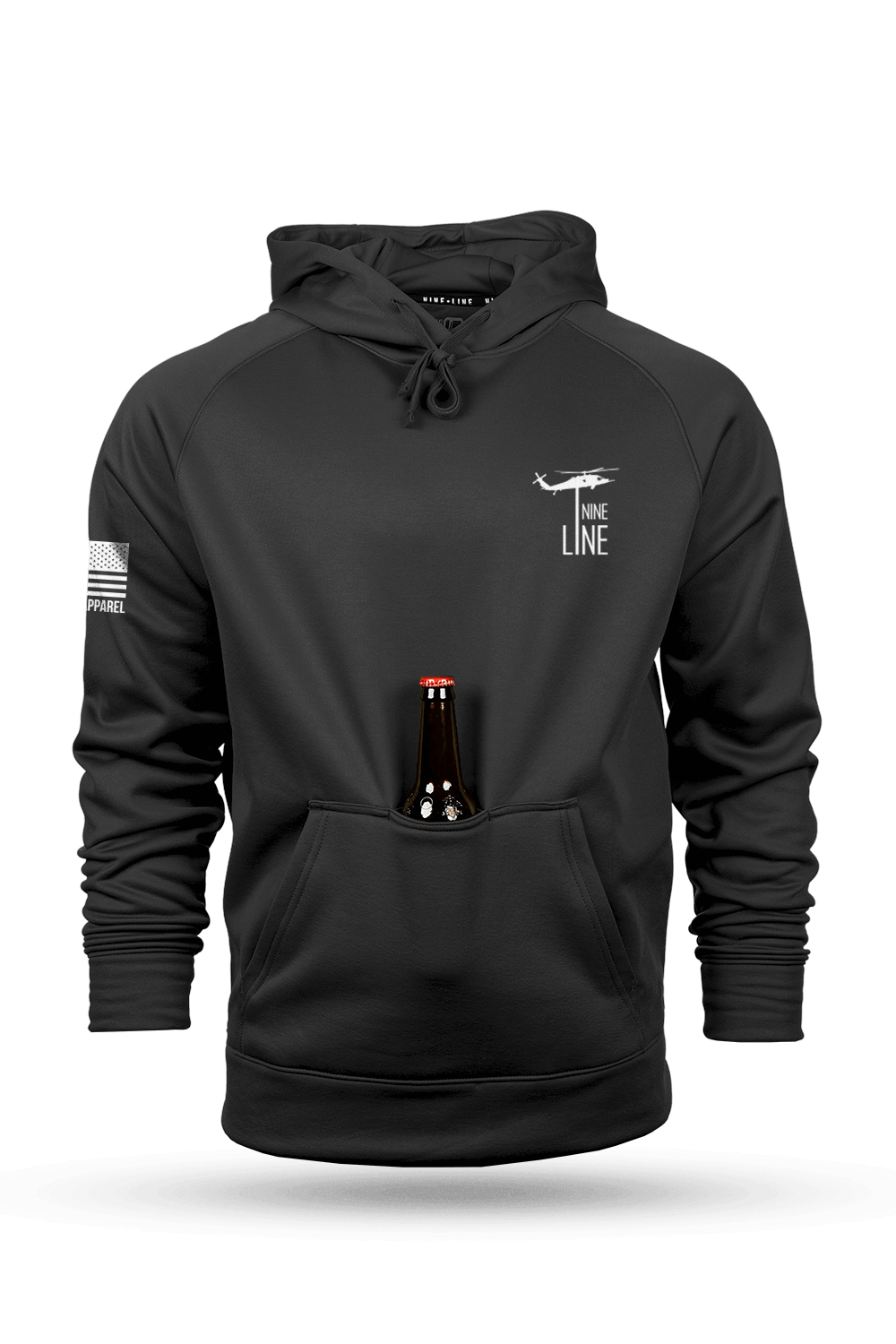 Stained Glass Firefighter - Raglan Tailgater Hoodie