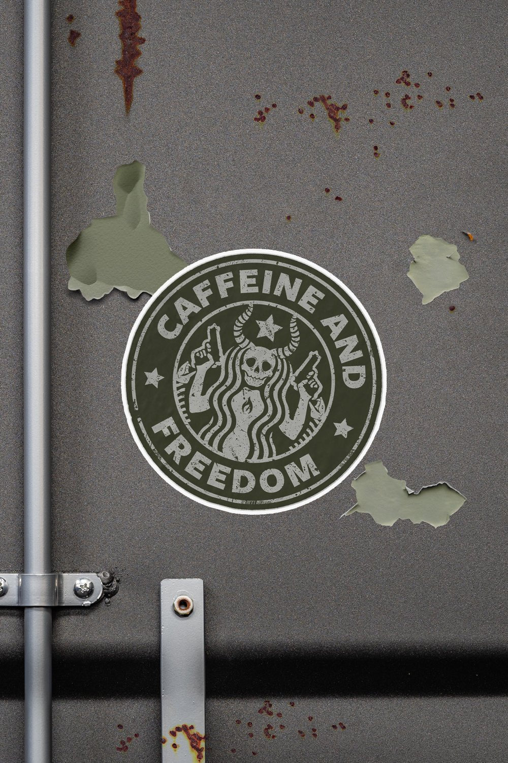 Caffeine & Freedom - Sticker