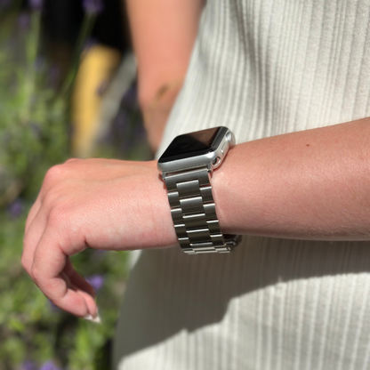 Stainless Steel Apple Watch Strap - Silver