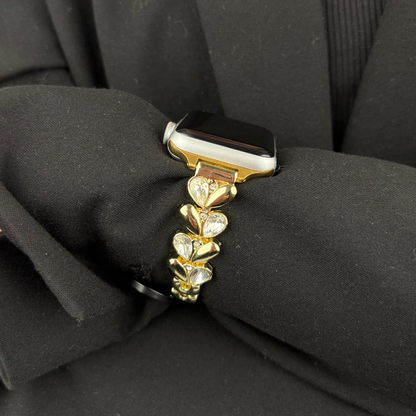 Sparkle Petal Apple Watch Strap - Gold