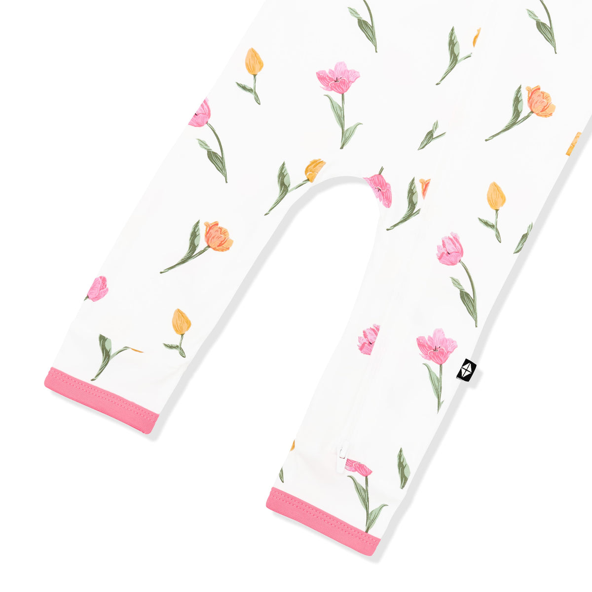 Zippered Romper in Tulip