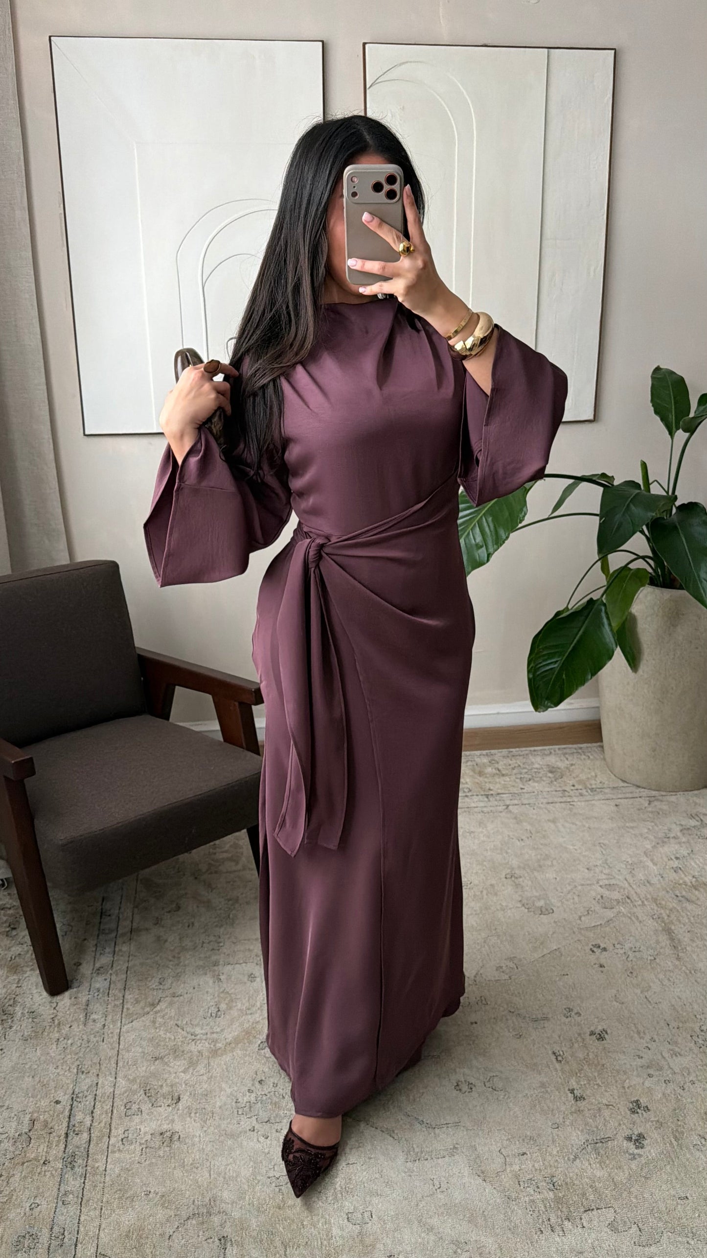 Robe I Aubergine 1