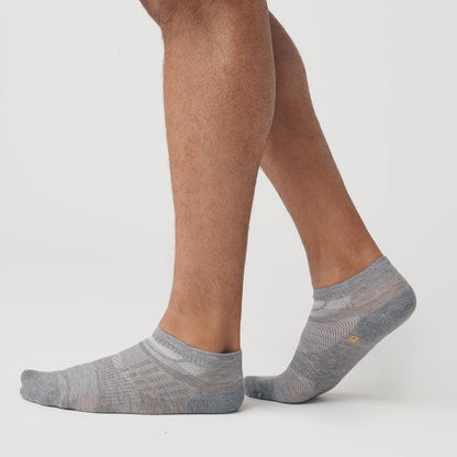 Heather Gray Ankle Sock Single