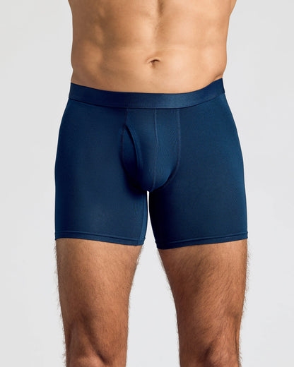Navy Boxer Briefs W/ Fly 12-Pack 2025