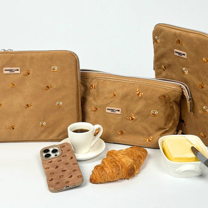 Suedette Croissant Club Laptop Sleeve