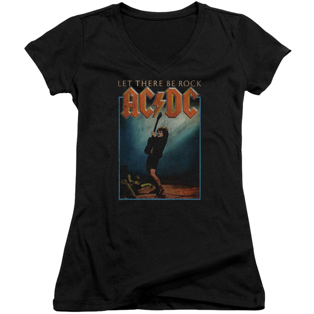 AC/DC Let There Be Rock Cap Sleeve Junior Top
