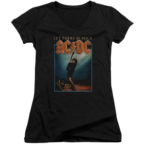 AC/DC Let There Be Rock Cap Sleeve Junior Top