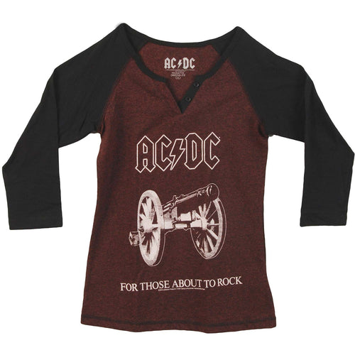 AC/DC For Those About To Rock Raglan Junior Top