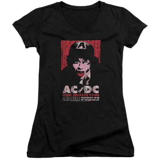 AC/DC High Voltage Live 1975 Cap Sleeve Junior Top