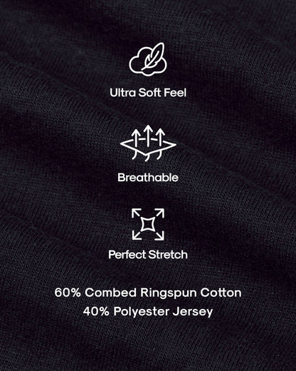 Black Classic Crew Neck 6-Pack
