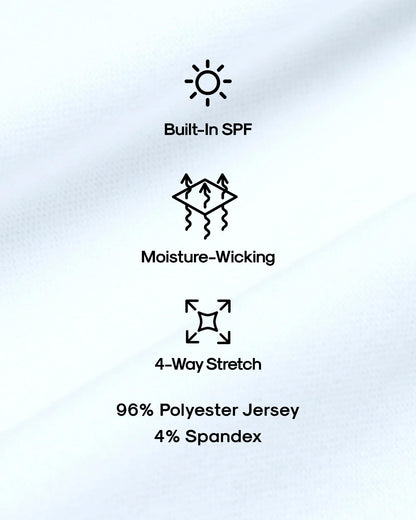 All White Active Crew 10-Pack