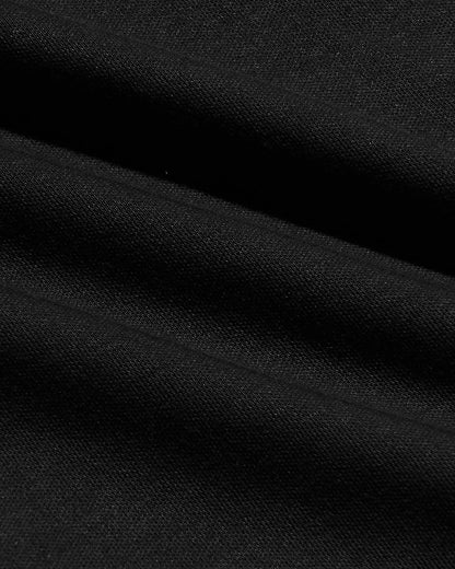 All Black Pima Cotton Blend Crew 7-Pack