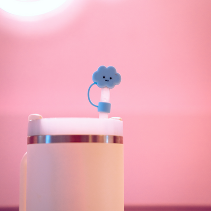Blue Cloud Straw Cover
