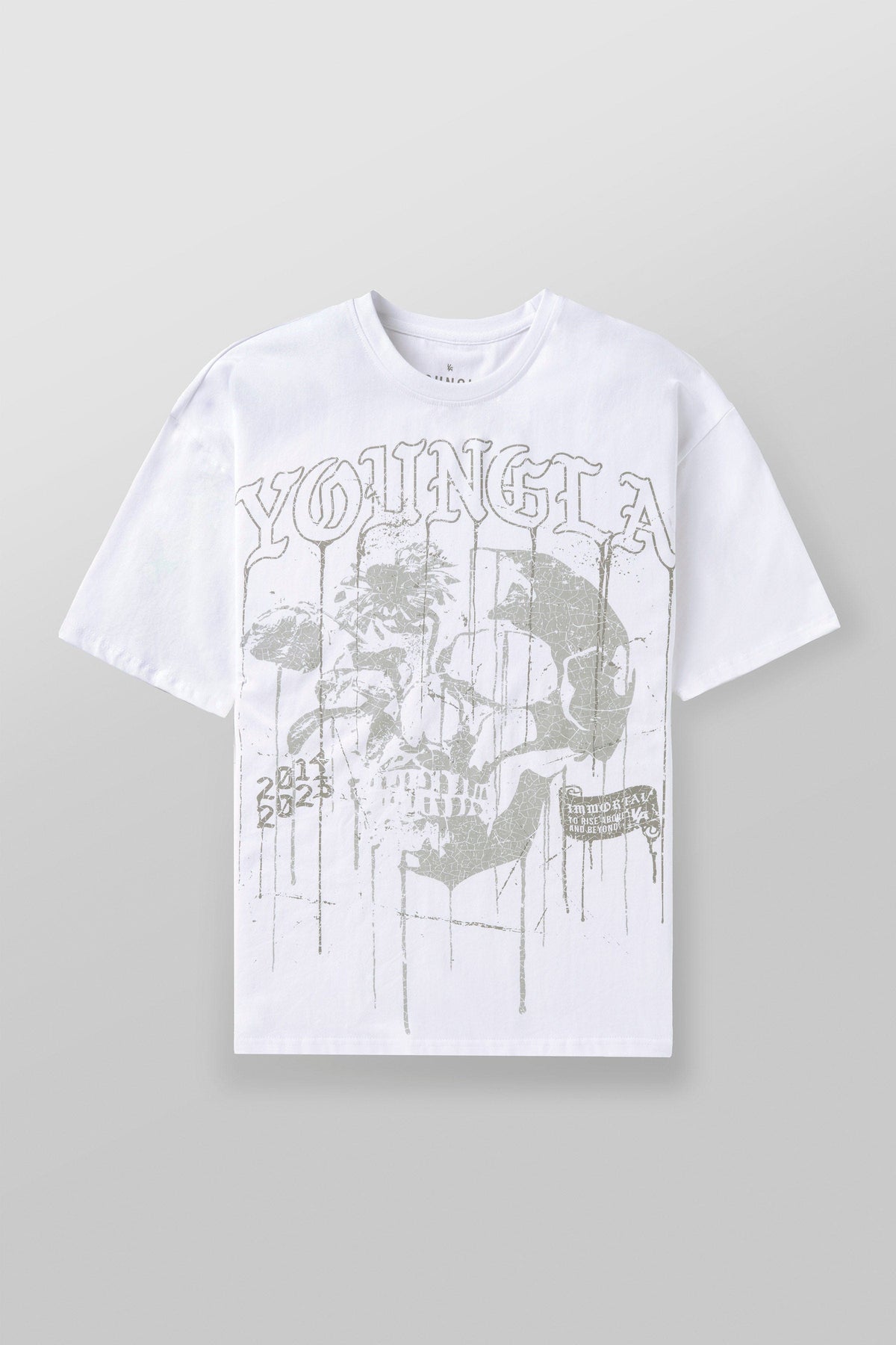 4116 - Floral Skull Tees