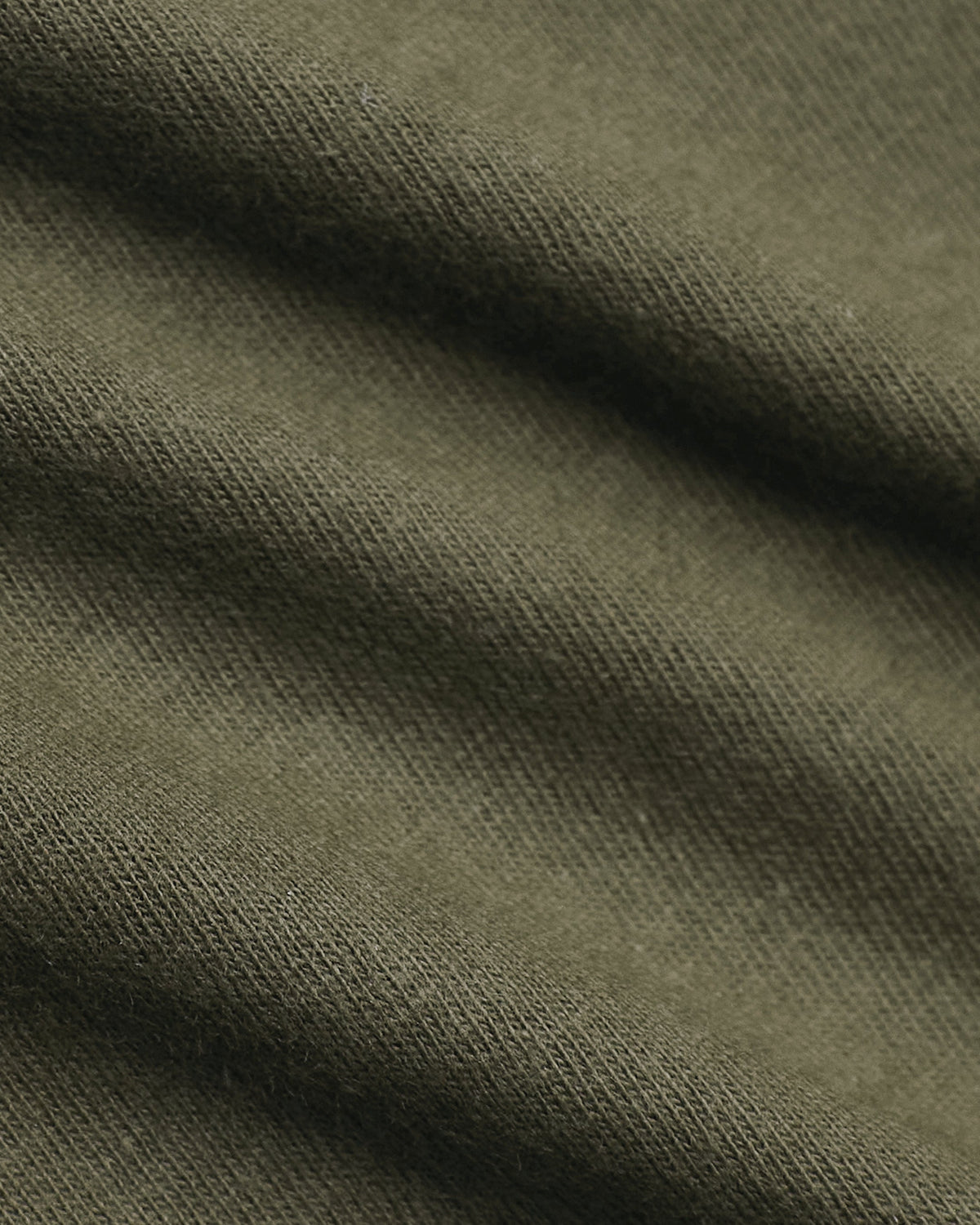 Military Green Classic Long Sleeve Crew Neck