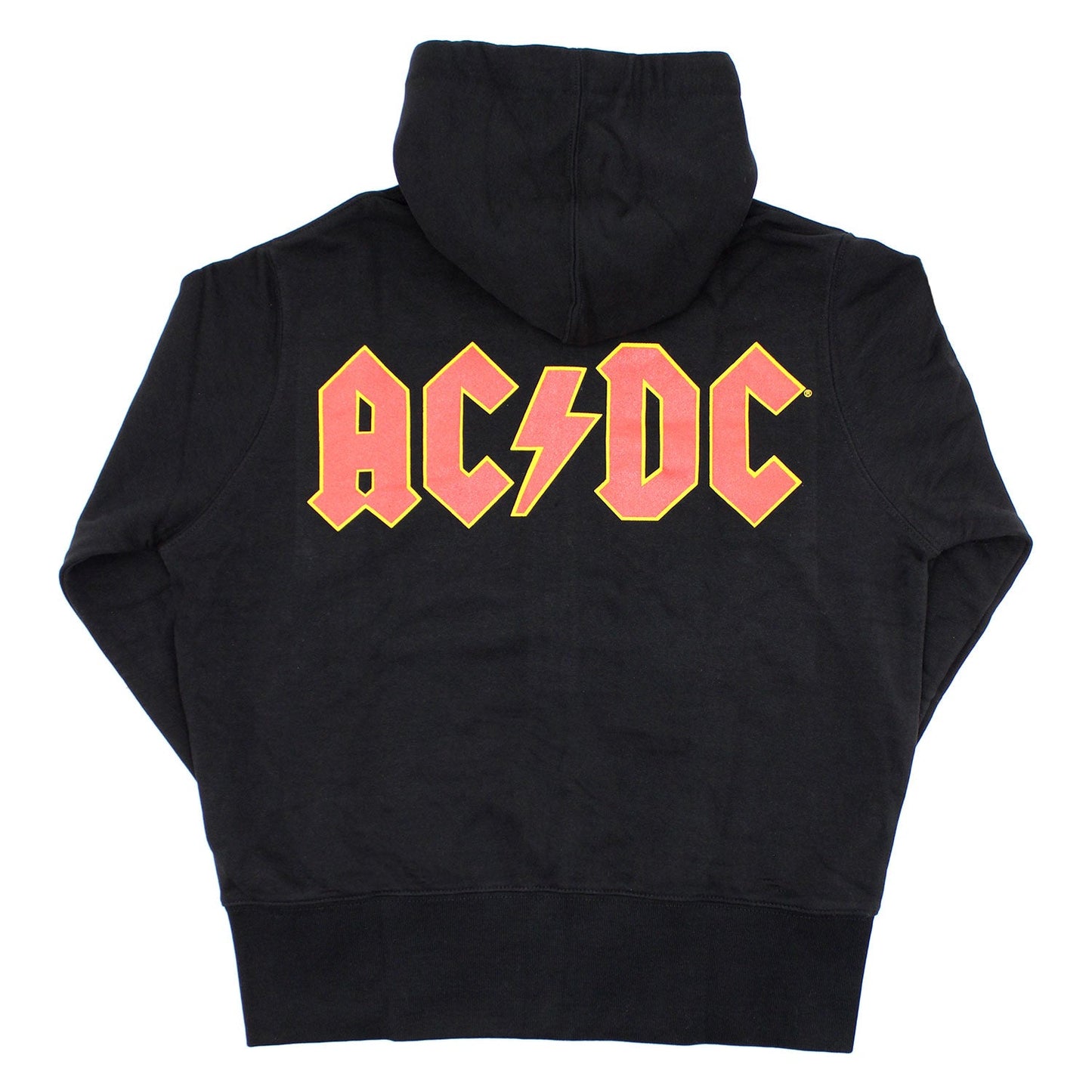 AC/DC Logo (Back Print) Ladies Zipped Hoodie Junior Top