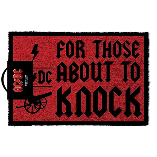 AC/DC For Those About to Knock Door Mat