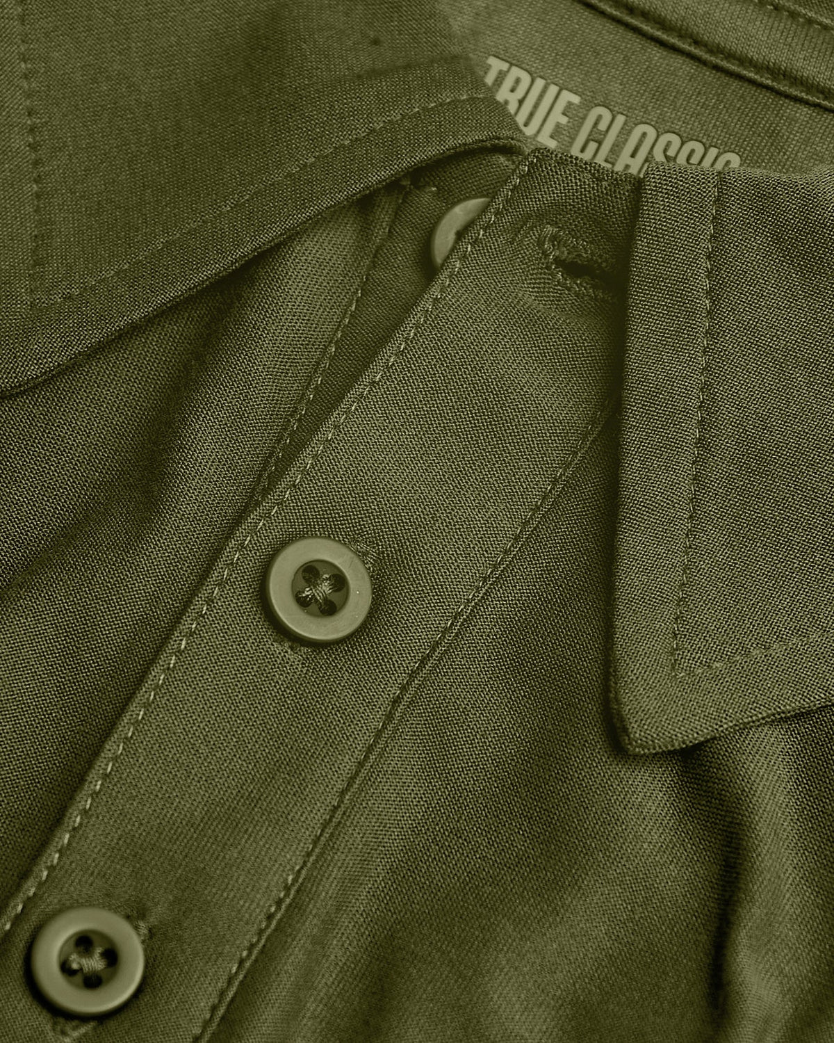Military Green Short Sleeve Tall Active Polo