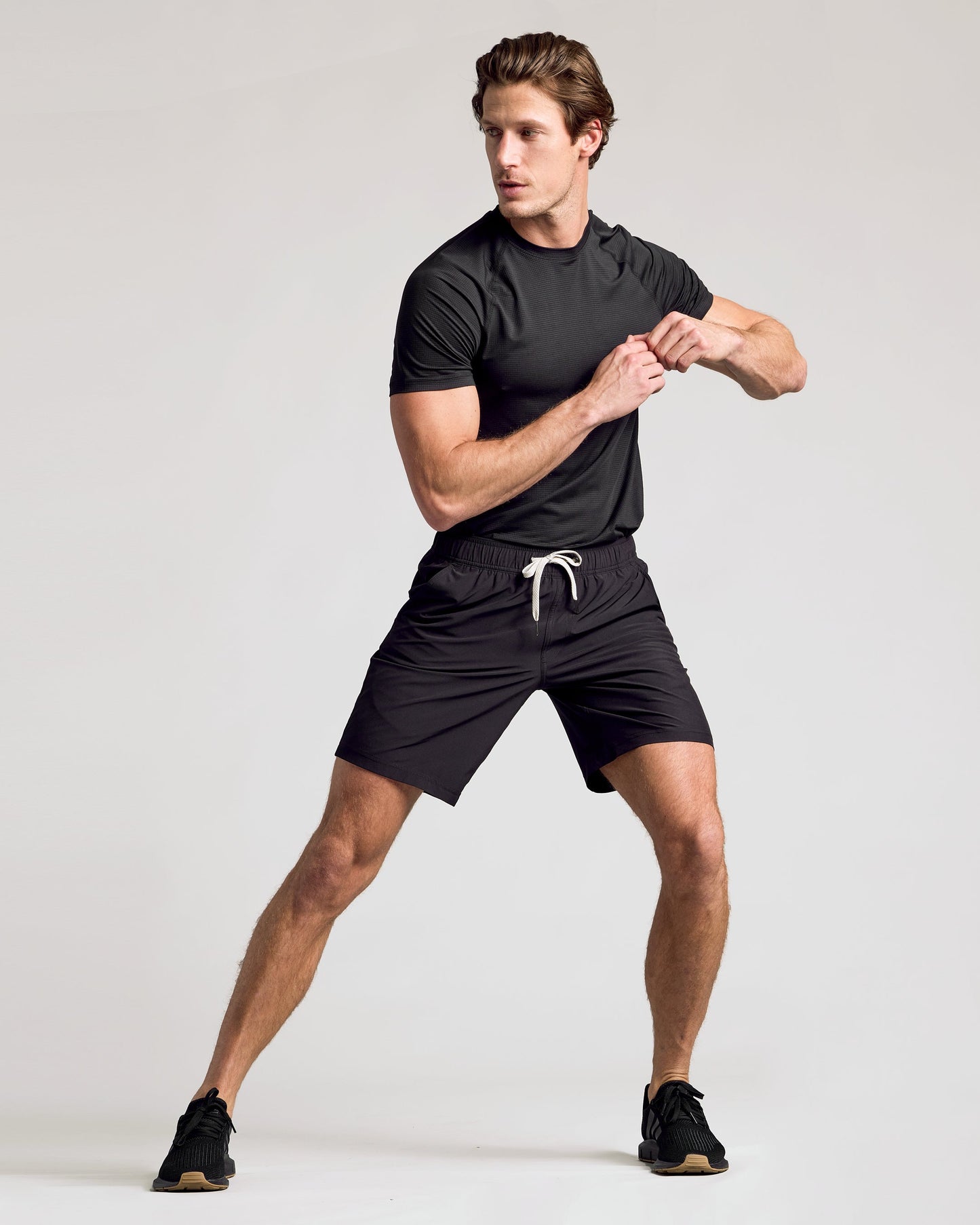 9" Black & Carbon Active Quick Dry Shorts 2-Pack