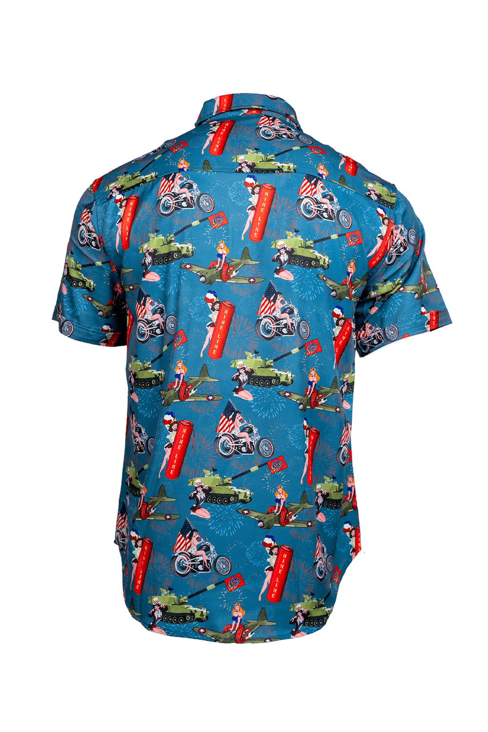 4th of July Pin Up - Short Sleeve Button Down