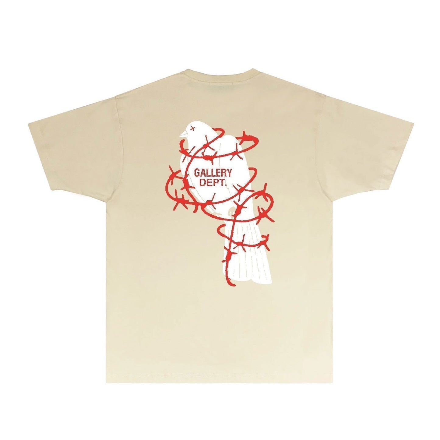 Gallery Dept T Shirt Retro Printed Loose Short-Sleeved Shirt