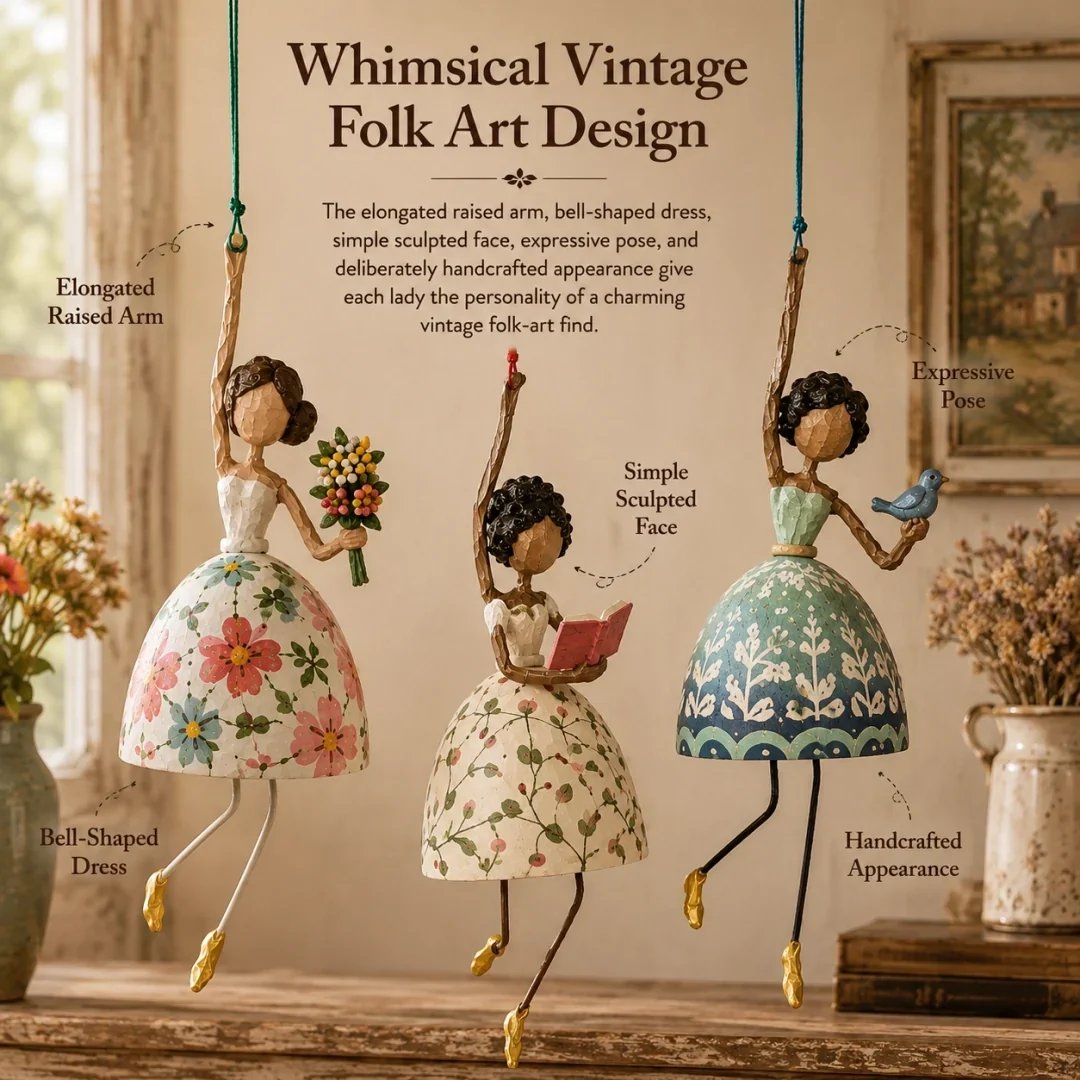 💃 ✨Whimsical Dancing Lady Hanging Ornament✨