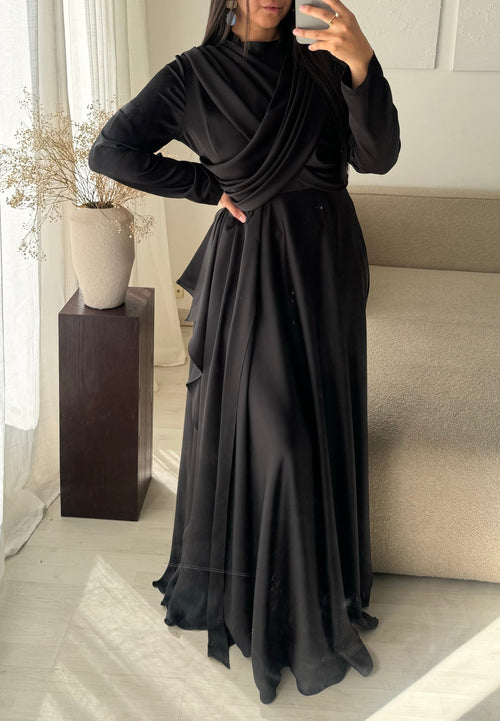 Robe Turquie Col Croise I Noir