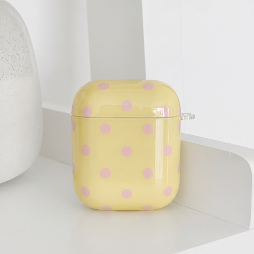 Airpods Case - Butter Blush Polka Dot