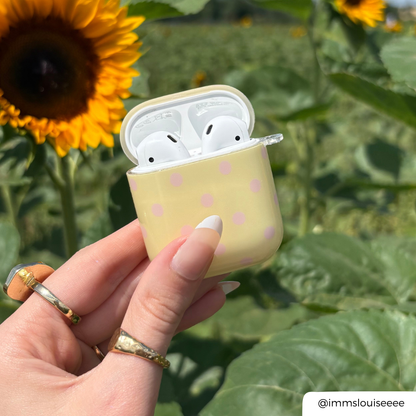 Airpods Case - Butter Blush Polka Dot