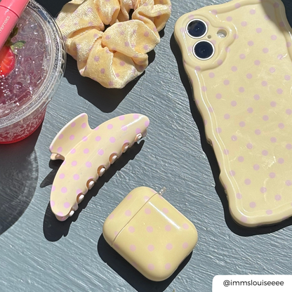 Airpods Case - Butter Blush Polka Dot