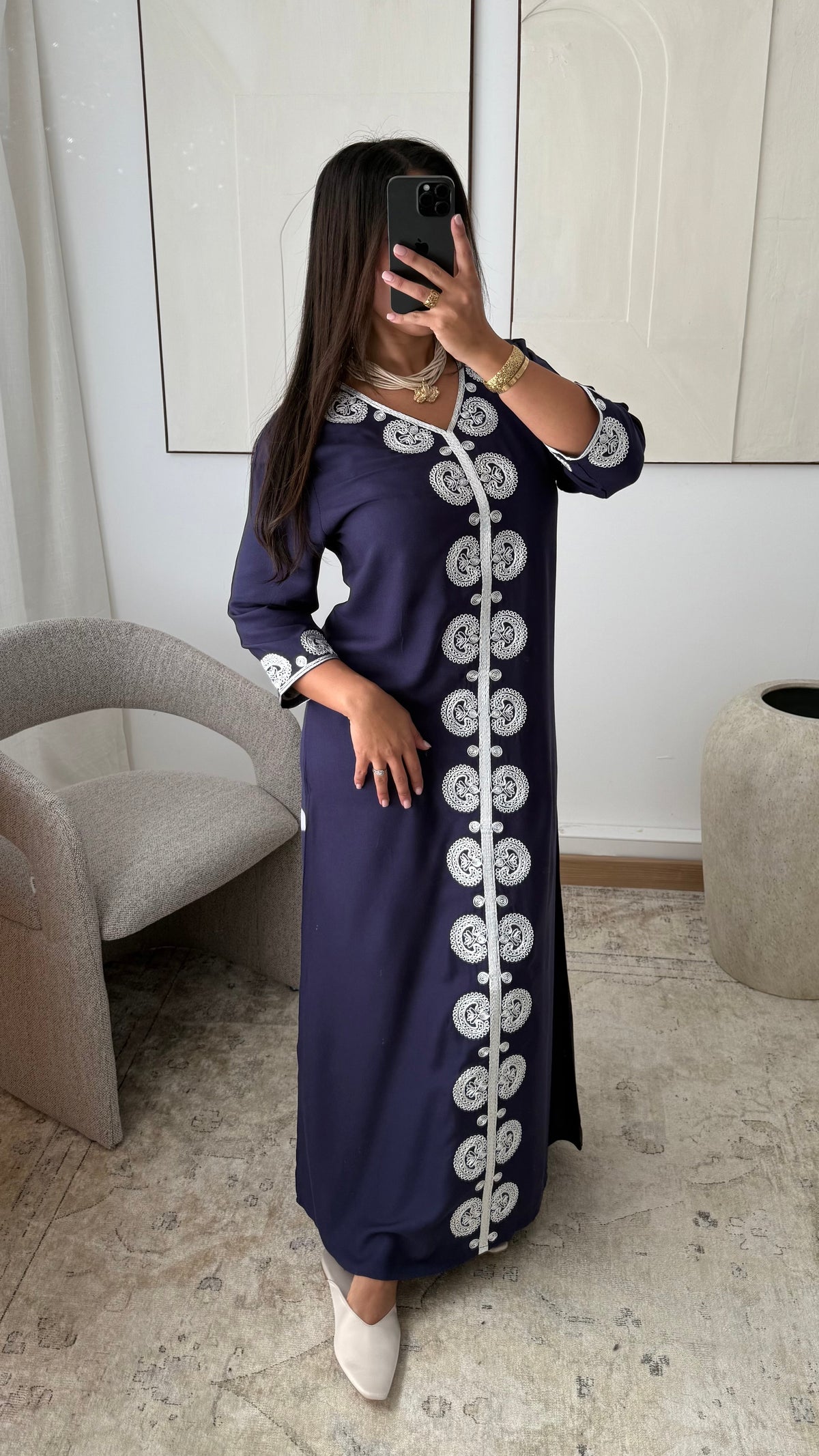 Robe de maison I Bleu marine
