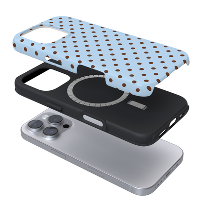 Tough MagSafe® Phone Case - Blue Polka Dot
