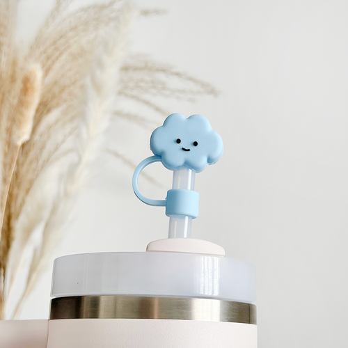 Blue Cloud Straw Cover