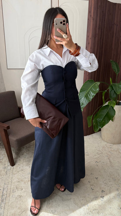 Haut Bustier I Bleu Marine 1