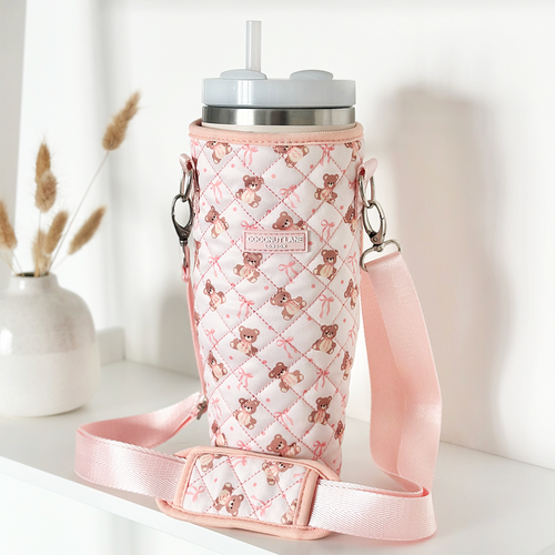 Tumbler Carry Case - Quilted Thea Teddy