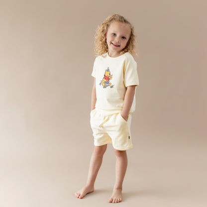 Short Sleeve Jogger Set in Winnie the Pooh on Chamomile