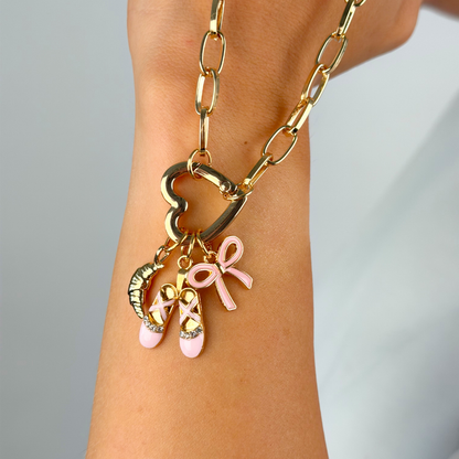 Charm - Pink Bow