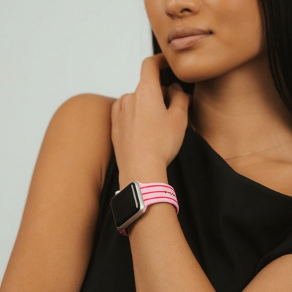 Cherry Stripes Apple Watch Strap