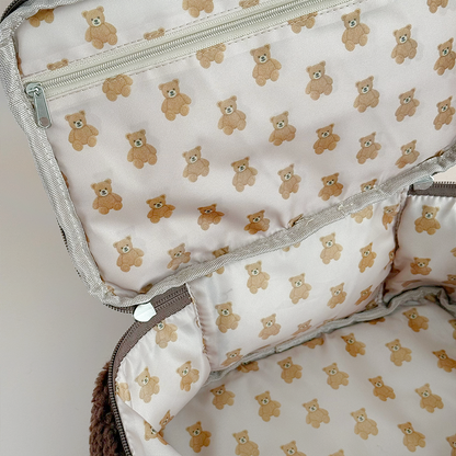 Travel Vanity Case - Chocolate Teddy