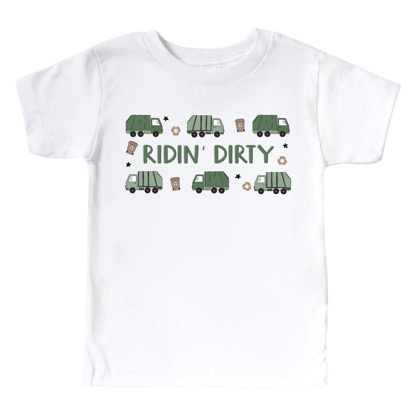 Ridin' Dirty Kids Graphic Tee | White