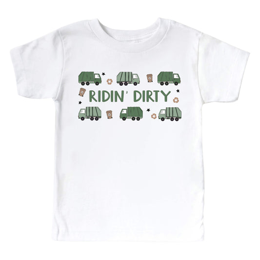 Ridin' Dirty Kids Graphic Tee | White