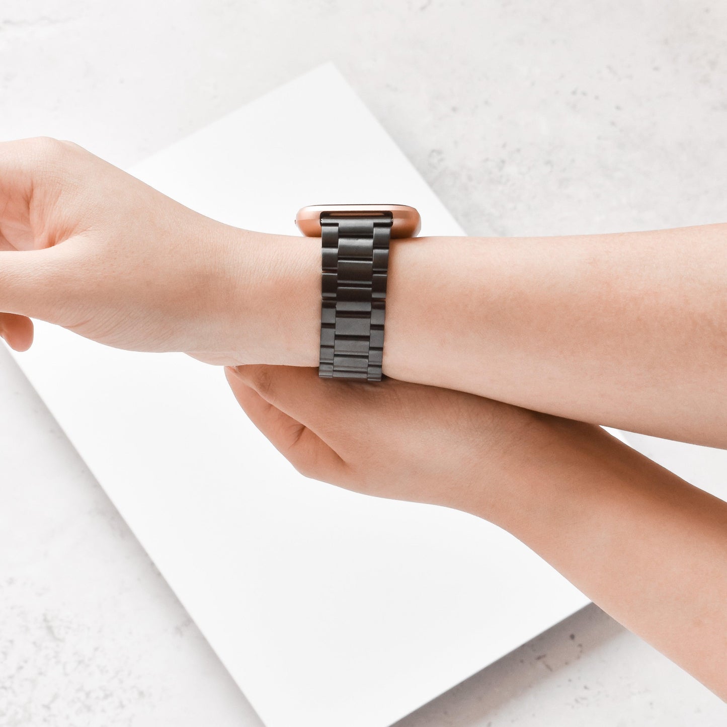 Fitbit Strap - Stainless Steel - Black